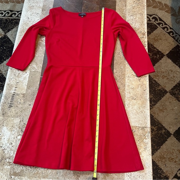 Women’s SZ S LIMITED LIPSTICK RED KNEE LENGTH A-LINE PULLOVER SKATER DRESS - Picture 13 of 17